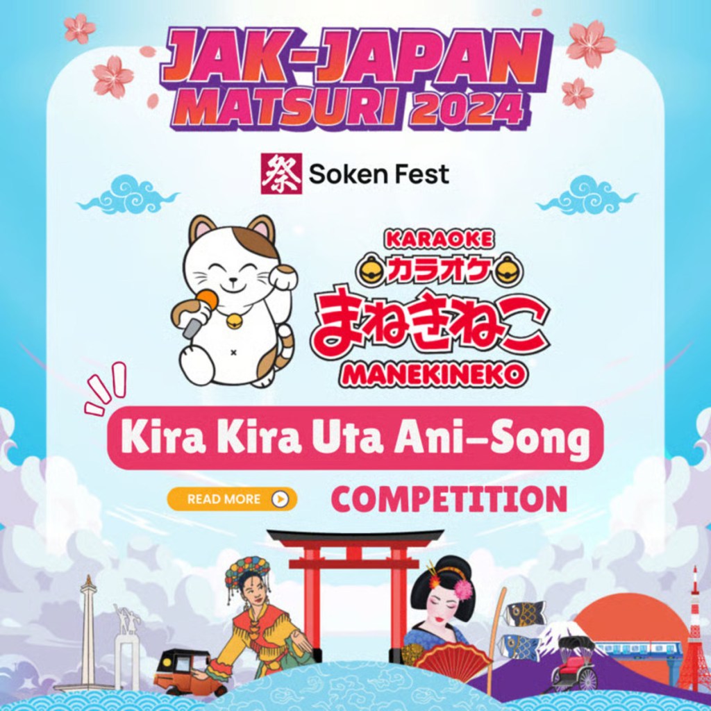 Karaoke Manekineko Gelar Kompetisi Ani Song di Jak Japan Matsuri&nbsp;2024